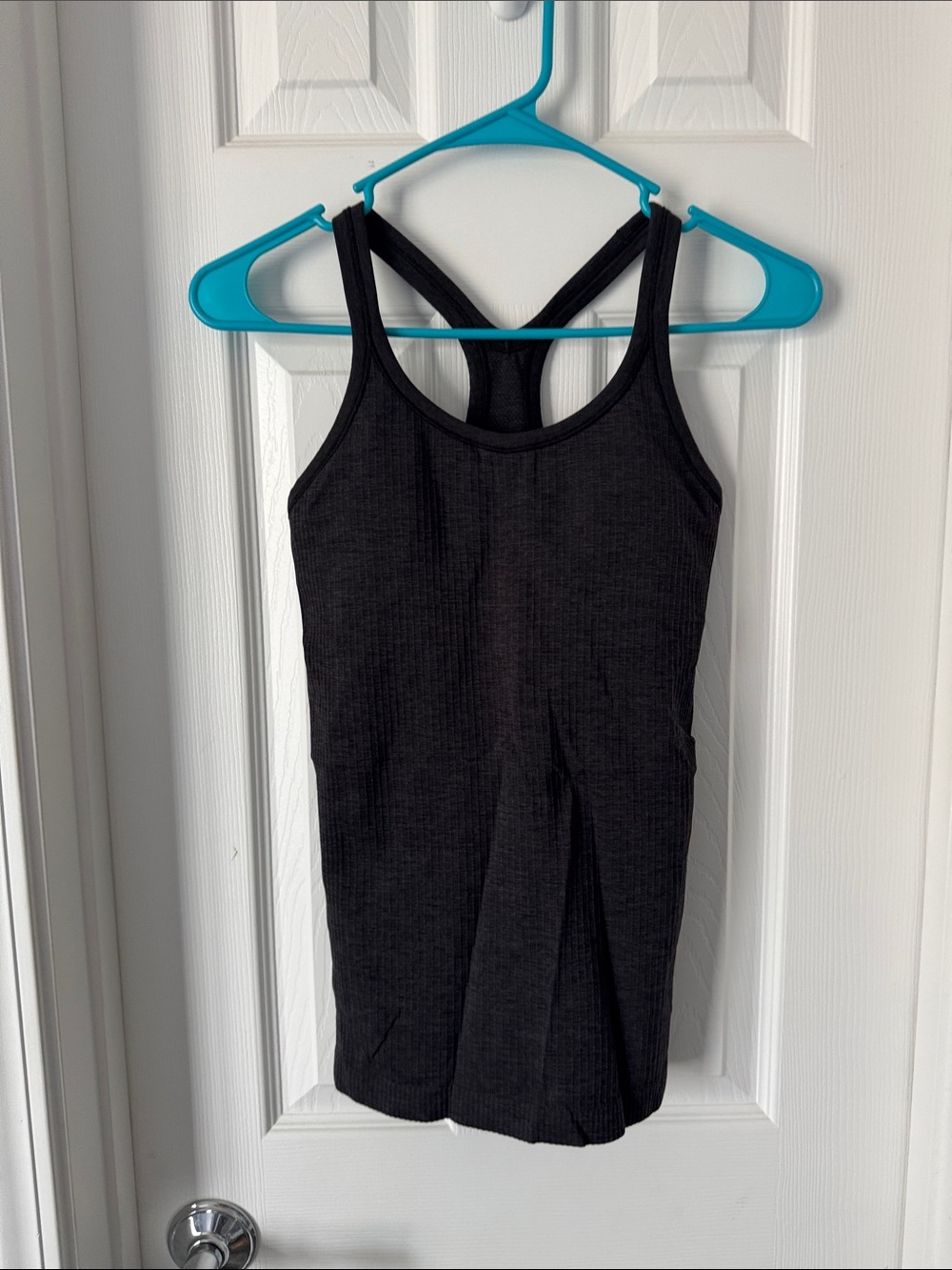 lululemon athletica Black Ribbed Racerback Tank